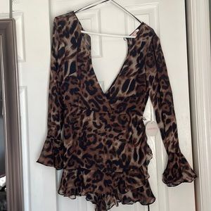 Leopard Romper - SIZE SMALL